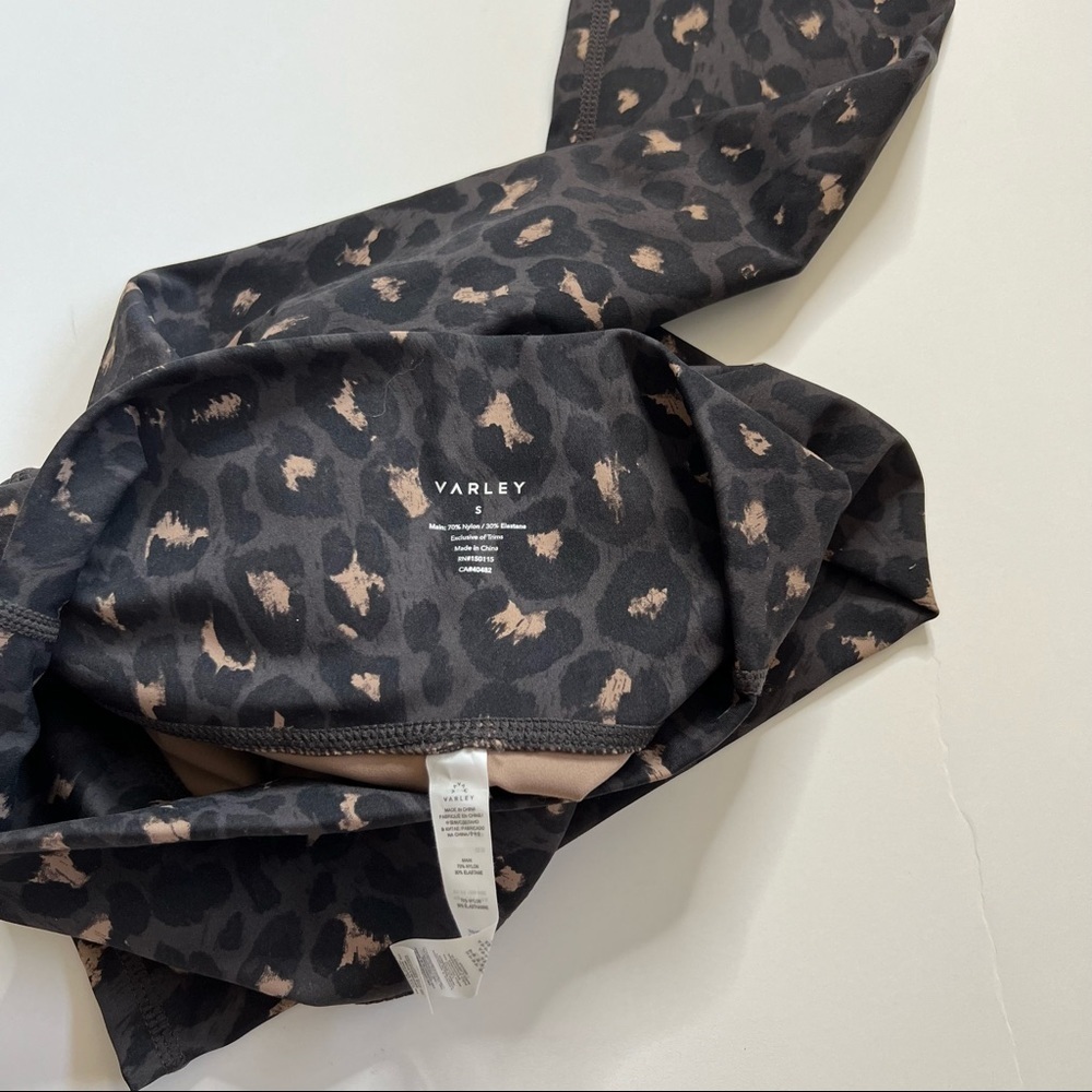 Varley Black and Pink Leopard Leggings - Picture 5 of 6